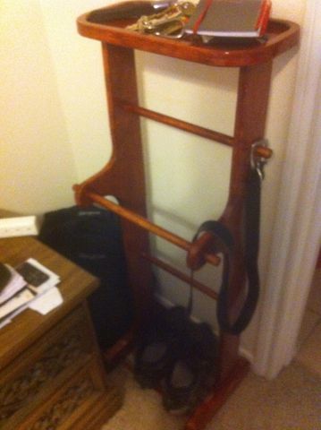 Finished pants butler in use.